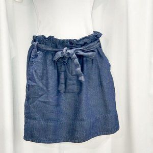 Mark Tie Front Denim Skirt Size Medium